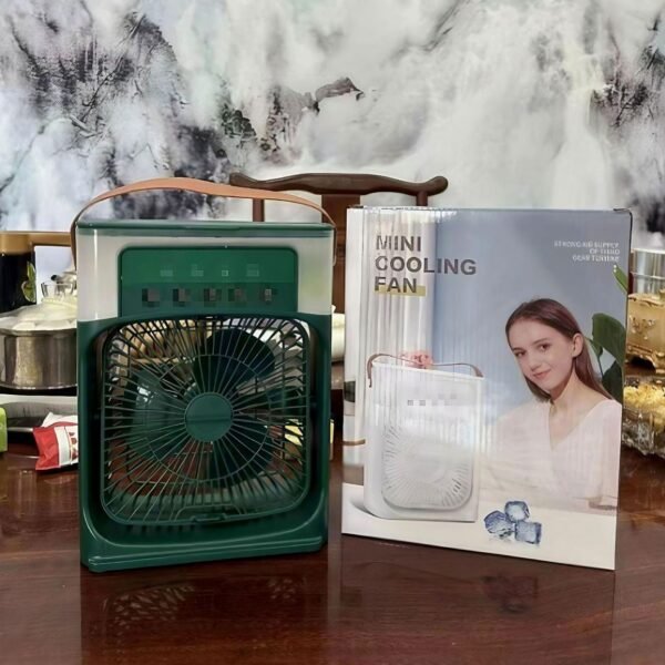 3 In 1 Fan AIr Conditioner Household Small Air Cooler LED Night Light Portable Humidifier Air Adjustment Fan Office Home Fan New - Image 3