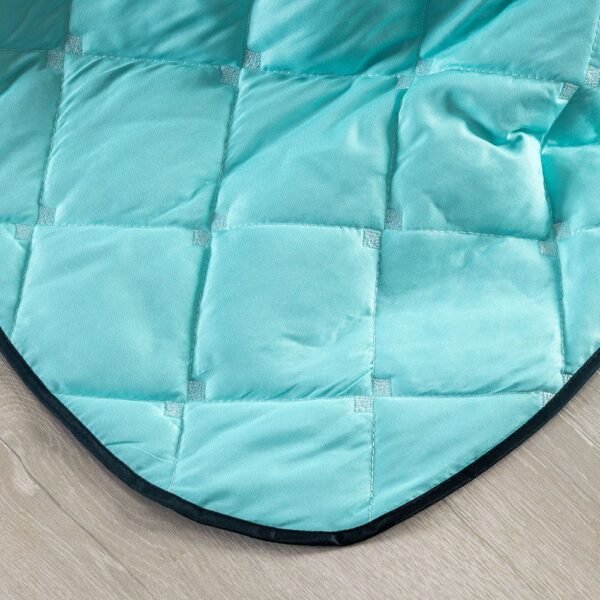 Kit Cobre Leito Dupla Face Casal Queen Bordado Renove Hipercal 400 Fios Cor:verde (3210-12) - Image 7
