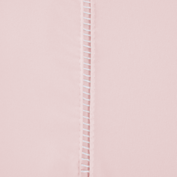Par de Fronhas Versatile Ponto Palito 2 Peças 70cm x 50cm 100% Poliéster Micropercal 300 Fios - Rosê (VED525905) - Image 3